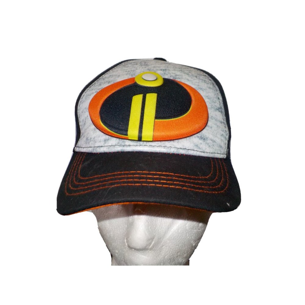 NWT Incredibles 2 Snapback Disney Pixar Boys Hat Black Gray Orange